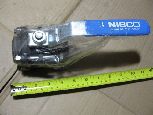 NIBCO T595CSR66LL 1-1/4” Full Port Carbon Steel Ball Valve 1 1/4” NPT 1000 PSI