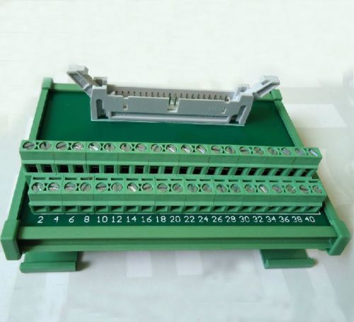 IDC-40 DIN Rail Mounted Interface Module Terminal Block  Plate With Housing