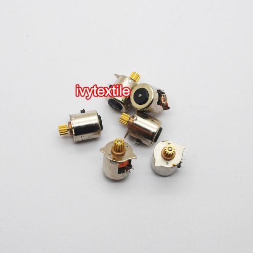 5pcs new 2 phase 4 wire DC Micro stepper motor10x10mm with output Copper Gear