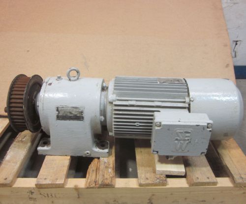 Sew eurodrive 7.5-hp 3-ph  motor &amp; speed reducer gearbox worm gear for sale