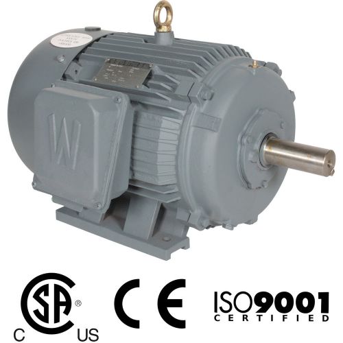 New worldwide electric 10 hp 1800 rpm 215t 575v prem eff ac motor 3 yr warranty for sale