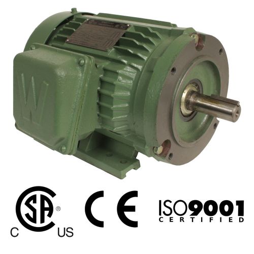 New! worldwide 25 hp 1800 rpm 284tc prem efficient c-face ac motor 3 yr warranty for sale