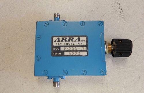 Arra P3844-20 Continuously Variable Attenuator 1.5 - 2 GHz 20dB  014