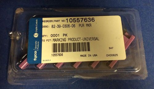 New Pkg of (6) Tyco Graphic Controls Purple Mkrs Part # 10557636~ 8Z-39-0306-06