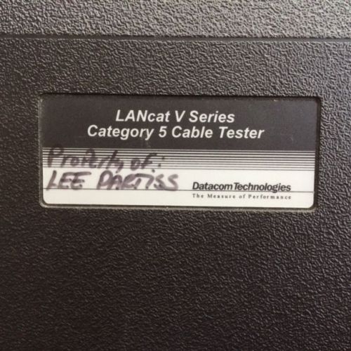 Datacom lancat v series category 5 cable testers for sale