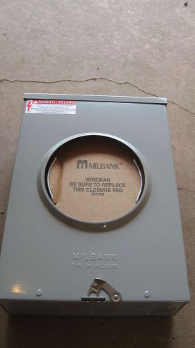 Milbank meter socket u9101-rl-tg-kk  200a 5t rl 0u series u-200 3r 1 ph 3 wire for sale