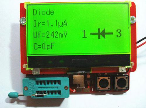 12864 LCD Transistor Tester Diode Triode Capacitance ESR Meter MOS/PNP/NPN dxu