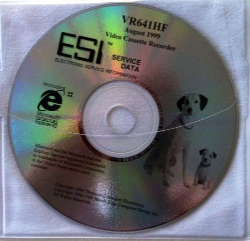 VR641HF ESI Electronic Service Data CD