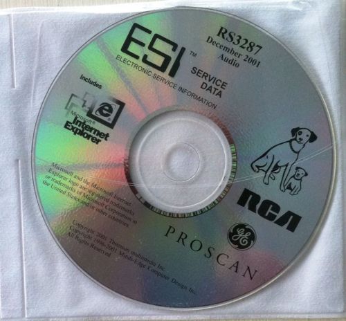 RS3287 ESI Electronic Service Data CD