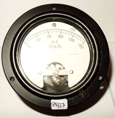 Ac round panel meter voltmeter volt meter 0-150 ac vac for sale