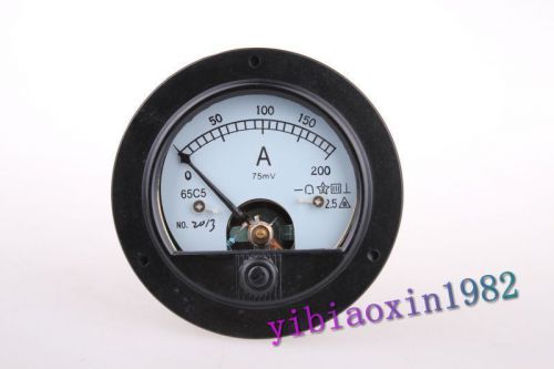 1pcs DC 200A New Round Analog AMP Panel Meter with Shunt
