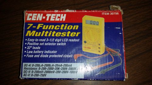 Cen-tech 7-Function Multitester item 30756