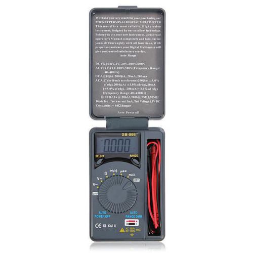 LCD Mini Auto AC/DC Pocket Digital Multimeter Voltmeter Tester New SP