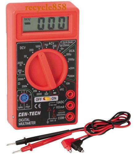 NIB Cen-Tech 7 Function Digital Multimeter Item 69096 Electrical Test Meter