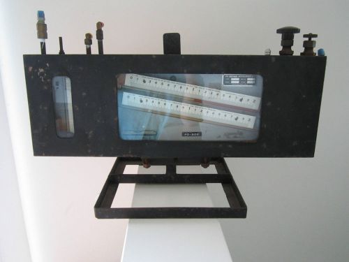 Vintage Meriam Instrument Manometer GP-34 A-383 Steampunk Atomic Age TV
