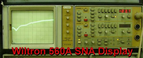 Anritsu wiltron 560a scalar network analyzer display (sna) unit! working see for sale