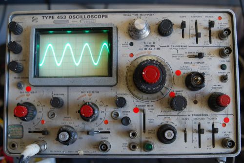 Tektronix 453, 2-channel, 50mhz oscilloscope for sale