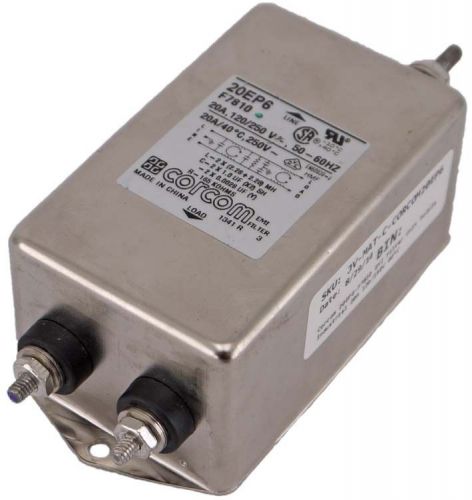 Corcom 20ep6-f7810 emi filter unit module industrial 20a 120/150v 40?c for sale