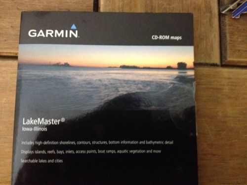Garmin Bluechart Marine Maps Chart Data CD ROM LAKE MASTER IOWA ILLINOIS