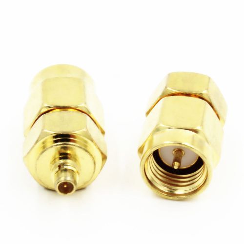 10 x sma male plug to mmcx male plug rf coaxial adapter connector for sale