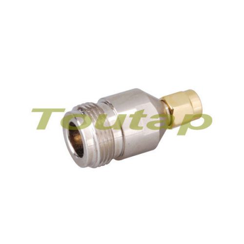 2pcs n female jack to sma male plug straight rf coax connector adapter for sale