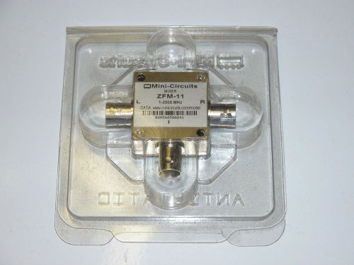 Mini-circuits rf coaxial frequency mixer zfm-11 bnc 1 to 2ghz  zfm-11-s low loss for sale