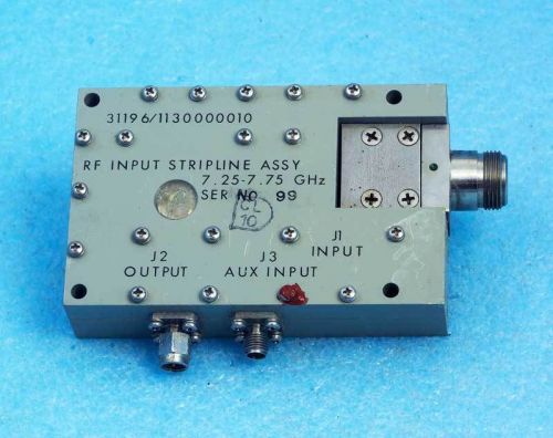 Rf input stripline assembly 7.25 - 7.75 ghz for sale