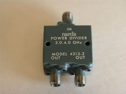Narda 4313-2 Wilkinson Power Divider, 2-Way, 2 to 4GHz, SMA(f)-all ports.