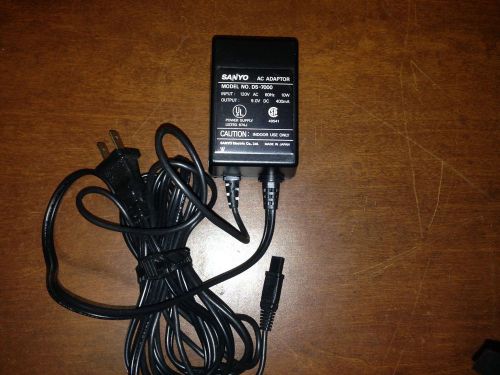 Sanyo 9V DC Volt 400mA AC Power Supply D5-7000 Adaptor Transformer  tested