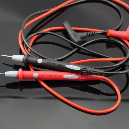 1 pair 1000v 20a digital multimeter test lead wire probe 80cm shpn for sale