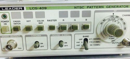 Leader Electronics Model LCG-409 NTSC Pattern Generator lcg409