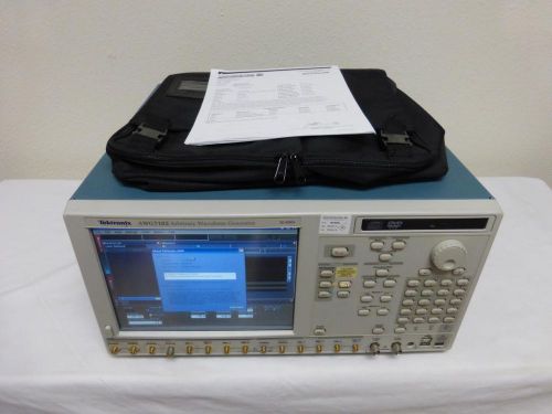 Tektronix awg7102 20gs/s, 2 ch arbitrary waveform generator with options 01 &amp; 06 for sale