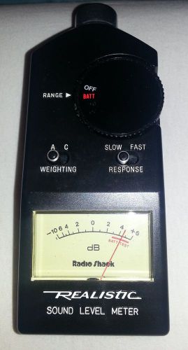 Vintage Realistic Radio Shack 33-2050 dB Audio Sound Level Meter