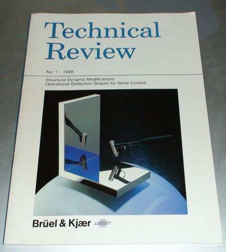 Bruel &amp; Kjaer Technical Review No.1 1988 - B &amp; K Instruments Inc.
