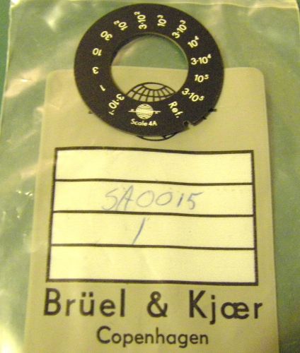 BRUEL &amp; KJAER COPENHAGEN PART SA 0015 SCALE DISC 4A / 4B