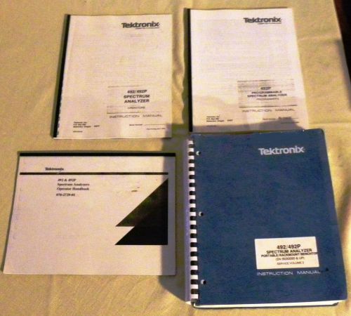 Tektronix Type 492/492P Spectrum Analyzerr Manual Set