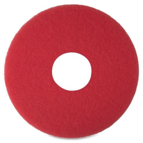 3m Niagara 5100n Floor Buffing Pads - 12&#034; Diameter - 5/box - Red (MMM35045)