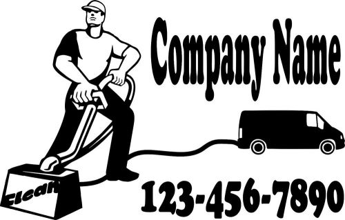 Custom made Carpet Cleaning decals for truck mount vans, van carpet cleaner 2