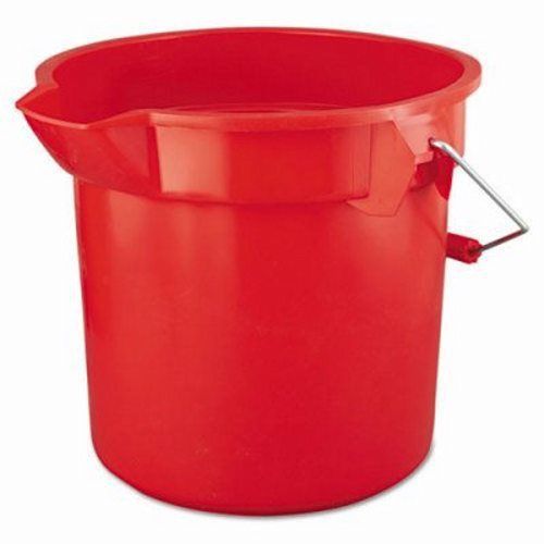 Brute 14 Quart Round Plastic Bucket, Red (RCP 2614 RED)
