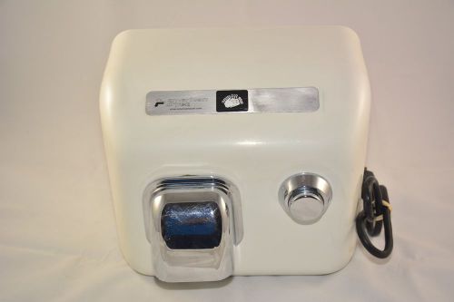 American Dryer Push Button Hand Dryer DR10N Steel White Enamel Excellent DR20N