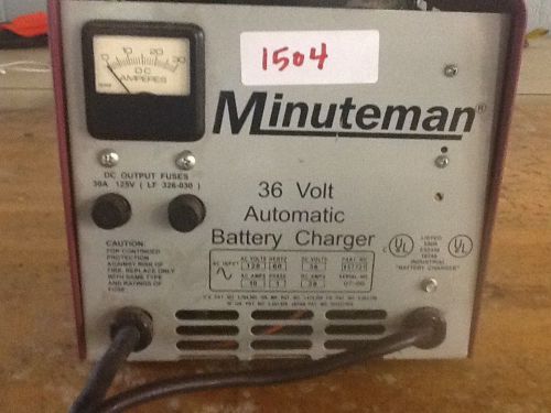 Minuteman 36volt fully automatic battery charger for sale