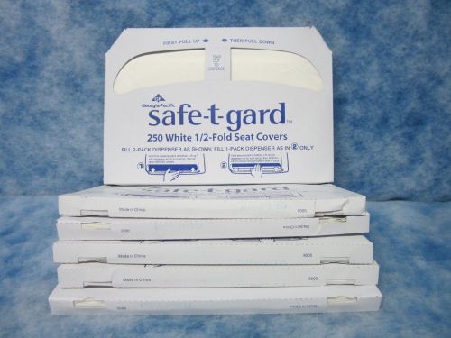 Georgia pacific-{47046}-toilet seat cover, half fold-6 packs of 250- for sale