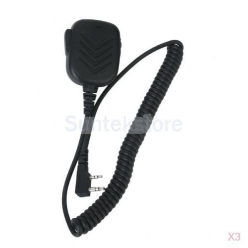 3x Handheld Shoulder Radio Walkie Talkie Mic Speaker for KENWOOD TH-F7 TH-G71