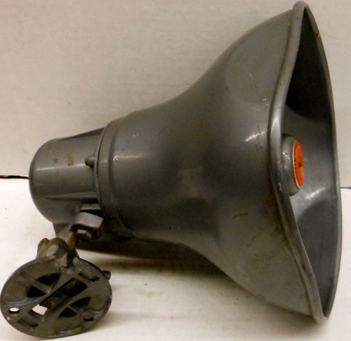 ATLAS SOUND AP-15T DOUBLE-RE-ENTRANT LOUDSPEAKER, 15W PAGING HORN - USED