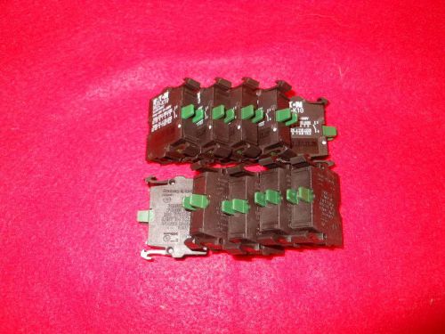 10 eaton cutler hammer m22-k10 contact block screw terminal green  no reserve! for sale