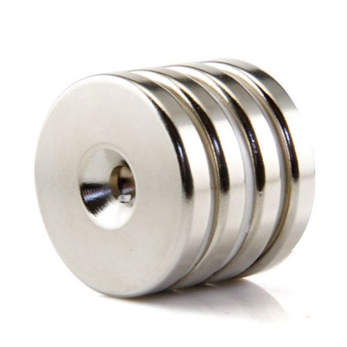 1pcs dia 30mm thick 5mm hole 5-10mm n50 rare earth strong neodymium magnet for sale