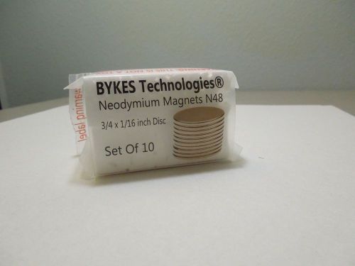 Bykes Technologies Neodymium Magnets N48 Set of 10