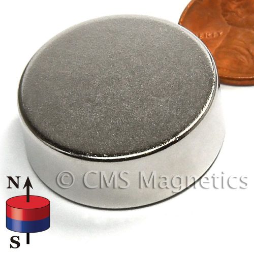 Grade n42 disc neodymium magnets dia 1&#034;x3/8&#034; rare earth magnet 100-count for sale