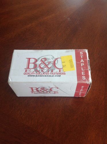 B &amp; c eagle 71/12 1/2inch staples box of 10,000 for sale