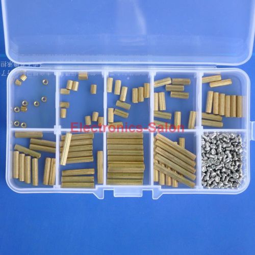 M2 brass standoff and screw assortment kit, female-female. sku941301b for sale